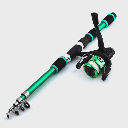 Telescopische Vishengel Set met Molen - Kinderen & Reizen
