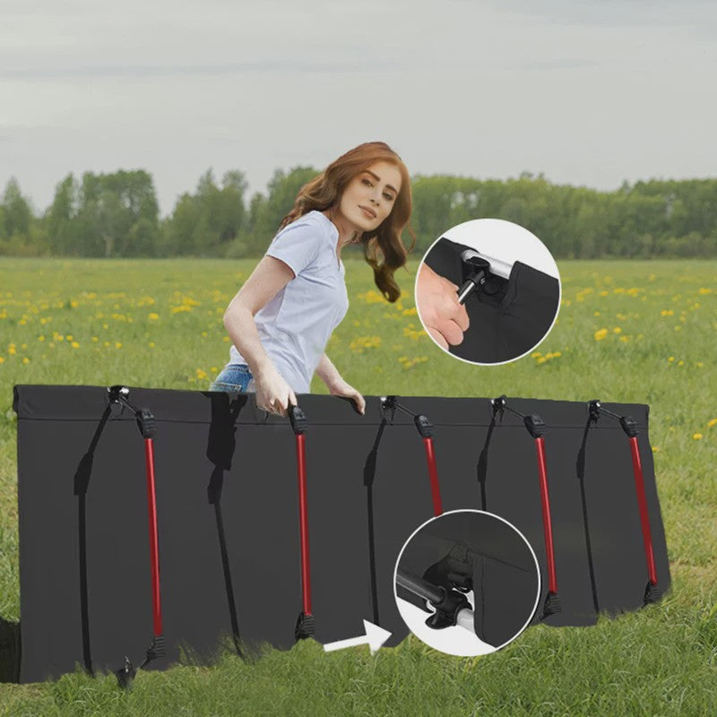 WESTTUNE Ultralichte Camping Cot - Draagbaar Opvouwbaar Kampeerbed van Aluminiumlegering