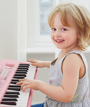 37 Toetsen Kinder Keyboard met Microfoon - Oplaadbaar Muziek Speelgoed