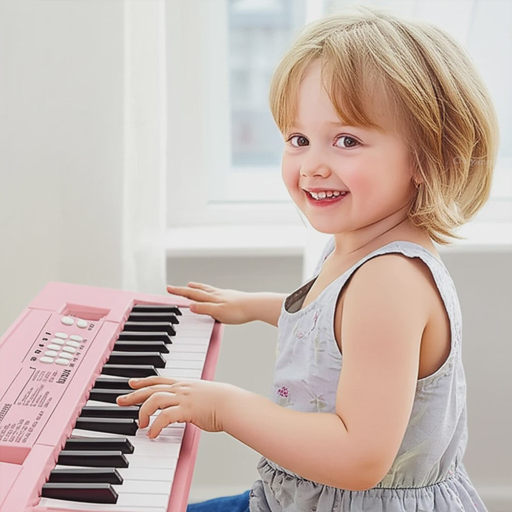 37 Toetsen Kinder Keyboard met Microfoon - Oplaadbaar Muziek Speelgoed