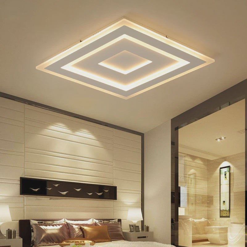 Moderne Ultradunne Acryl LED Plafondlamp - Sfeervolle Verlichting voor Woonkamer & Slaapkamer