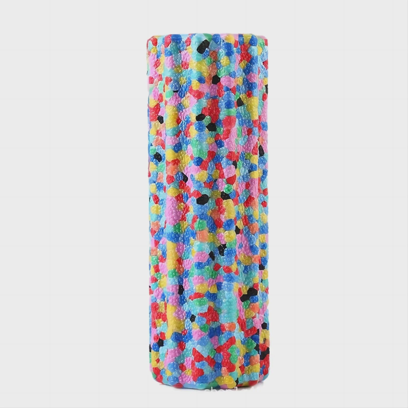 Kleurrijke Yoga Foam Roller 15x5.3cm - Zachte Textuur voor Spierherstel & Pilates