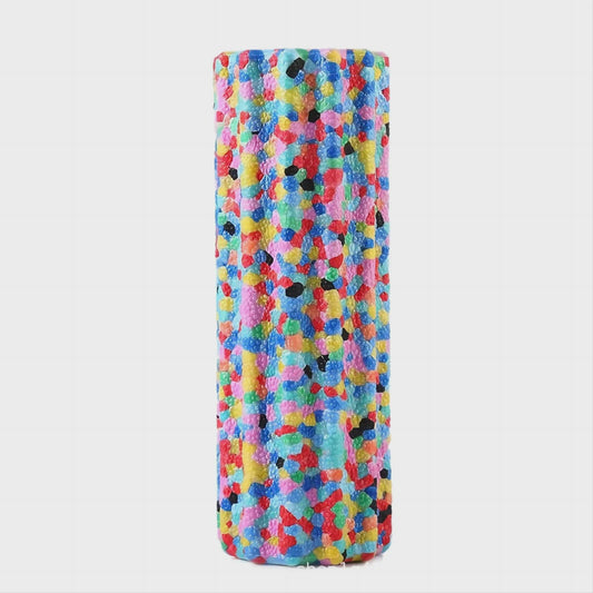 Kleurrijke Yoga Foam Roller 15x5.3cm - Zachte Textuur voor Spierherstel & Pilates