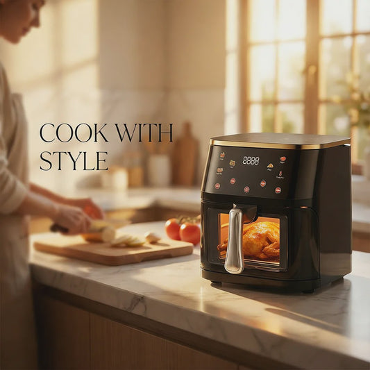 12L Digitale Airfryer XL met Zichtvenster - Gezond Frituren voor het Hele Gezin