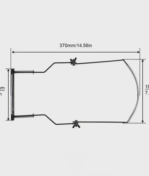 Universele Harmonica Nekhouder - Verstelbare Mondorgel Stand voor 10-Gats Mondharmonica