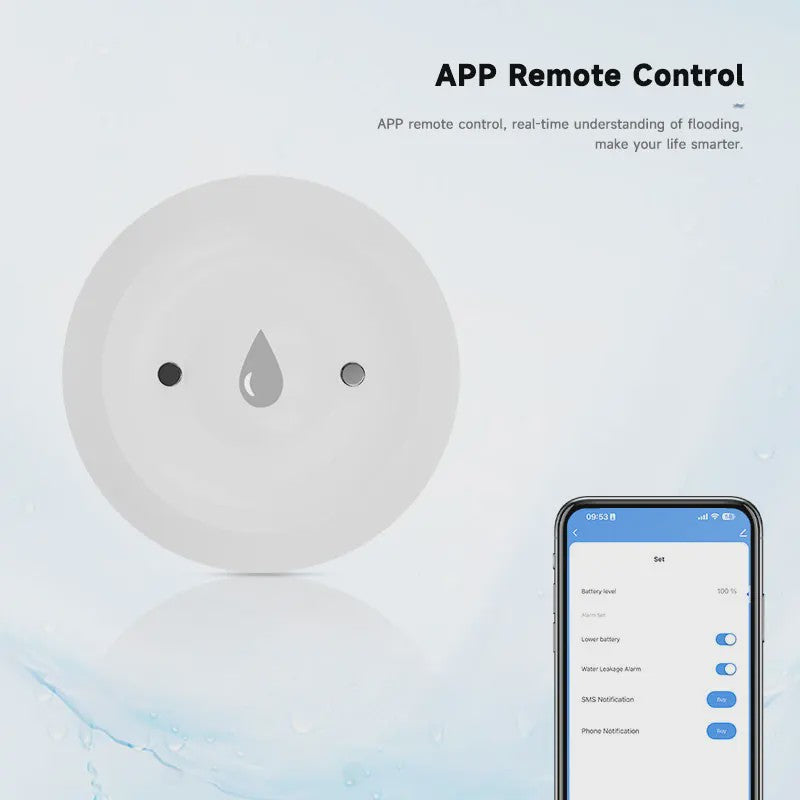 Tuya ZigBee Waterlekdetector - Slimme Alarm voor Keuken & Badkamer