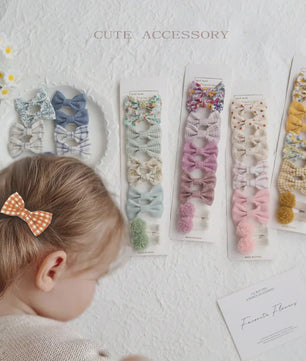 20-delige Set Schattige Kinder Haarclips met Strikjes - Leuke Babymutsjes en Haaraccessoires