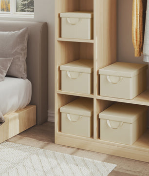 Set Opbergdozen met Deksel - Opvouwbare Stoffen Organizers voor Kleding, Dekbedden en Meer
