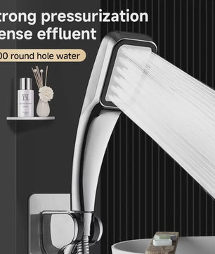Drukverhogende Douchekop met 300 Gaten - Waterbesparend & Regenstraal - Handdouche Vierkant