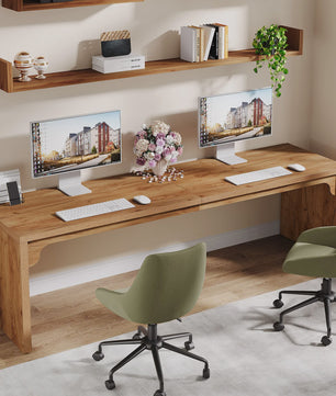 Dubbel Bureau 180cm Breed - Ruim Werkbureau voor Kantoor of Thuis - PC Tafel - Eettafel