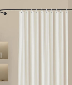 Verstelbare L-vormige Douchegordijnroede Zwart - 70-95 x 105-165 cm - Hoekstang voor Douchecabine en Bad
