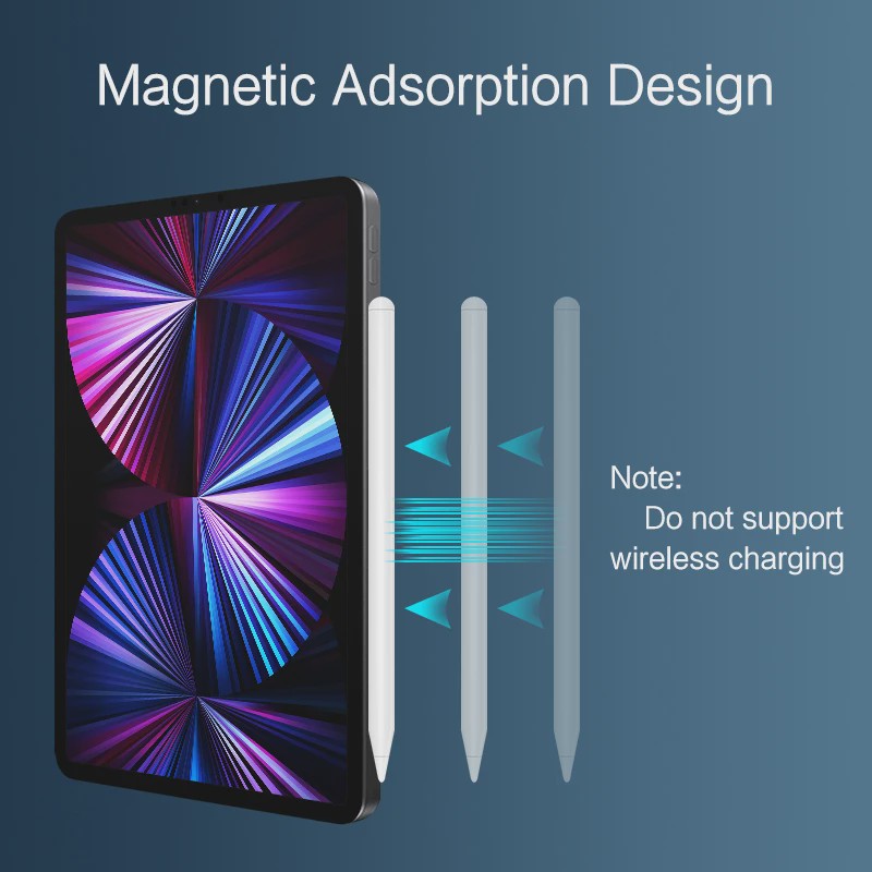 Stylus Pen voor iPad met Kantelfunctie en Palm Rejection - Compatibel met A16 Pro, Mini 6/7, Air 4/5, iPad 7-11 Gen