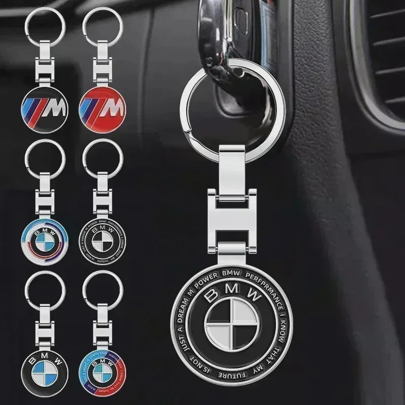 Metalen 3D BMW Autosleutelhanger Ring met Embleem - Auto Accessoires
