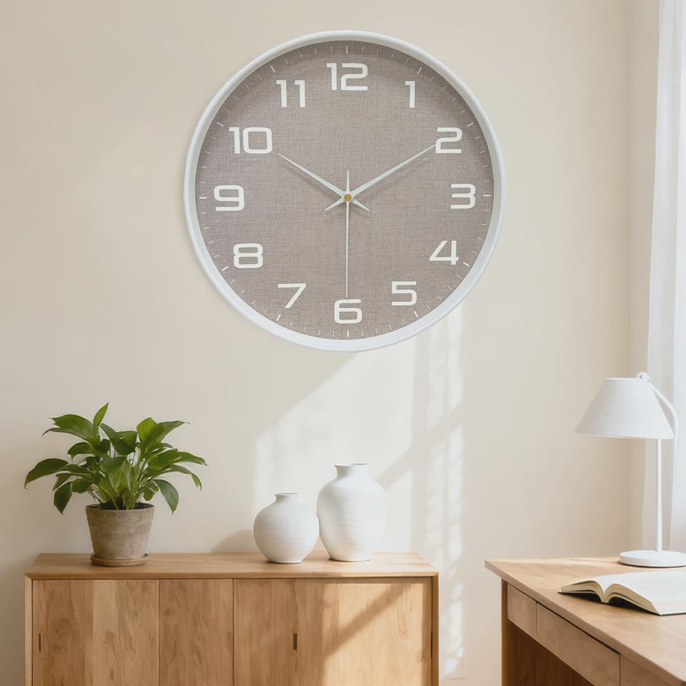 Stil Wandklok met Grote Cijfers - Klassiek & Elegant Design voor Woonkamer of Kantoor