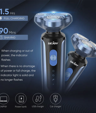 Elektrisch Scheerapparaat voor Mannen: 5-in-1 Multifunctioneel, Waterdicht & Oplaadbaar