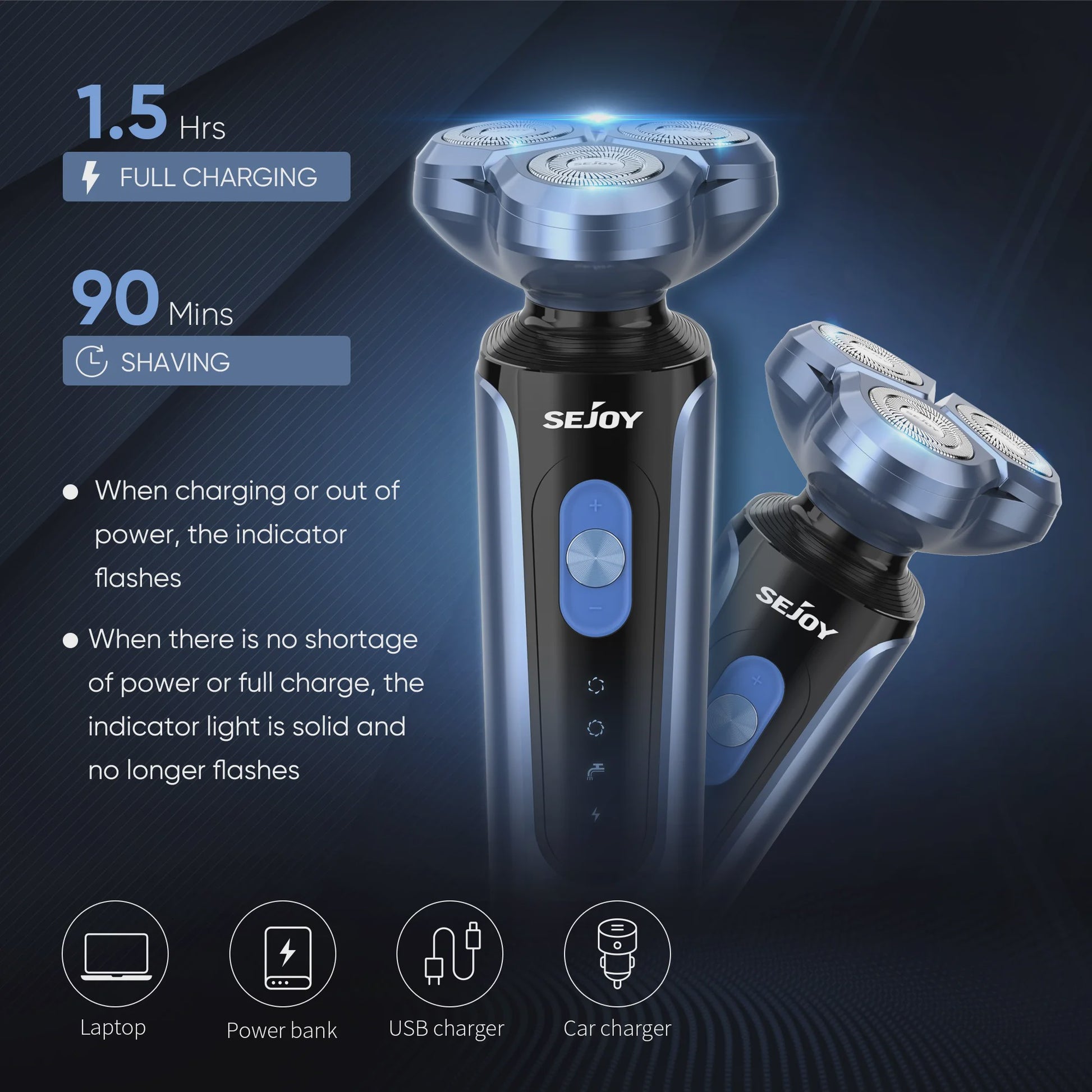 Elektrisch Scheerapparaat voor Mannen: 5-in-1 Multifunctioneel, Waterdicht & Oplaadbaar