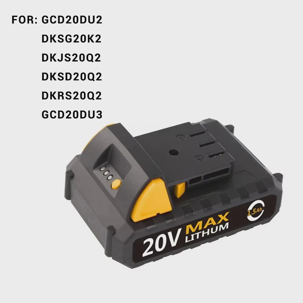 DEKO Lithium-Ion Accu Pack 12V, 16V, 20V voor Draadloze Boormachines