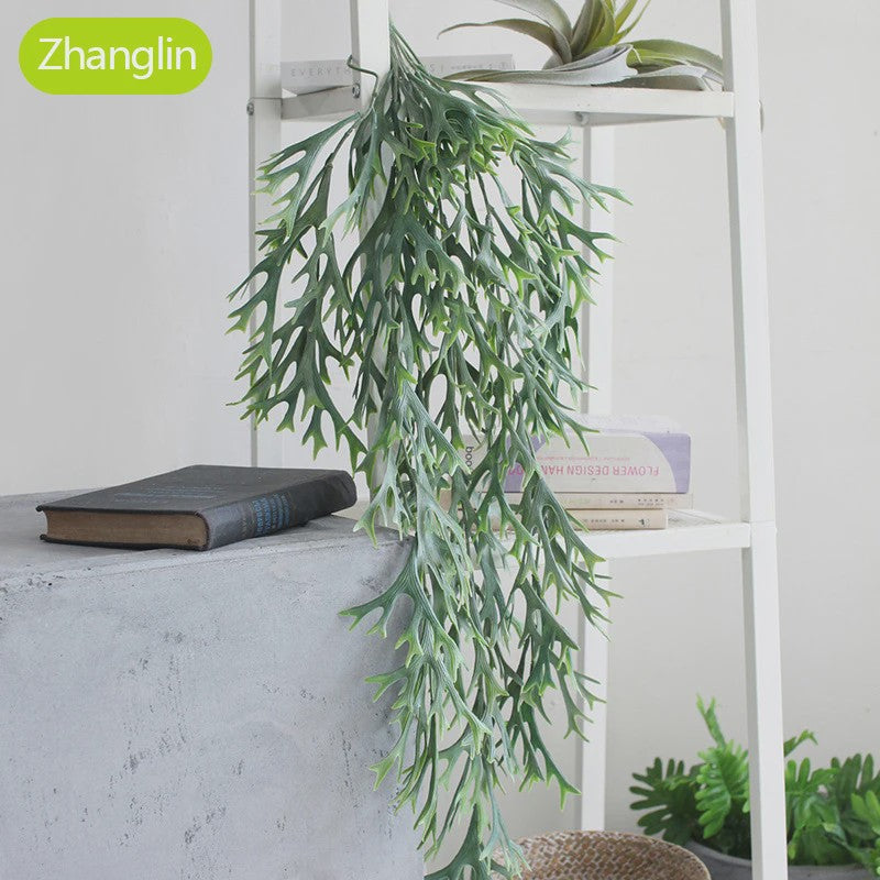 80cm Kunstplant Hanger - Decoratieve Hertshoorn Varen voor Wanden en Feesten