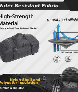 45L Outdoor Rugzak - Molle Tactische Duffel Bag voor Sport, Hiking & Reizen