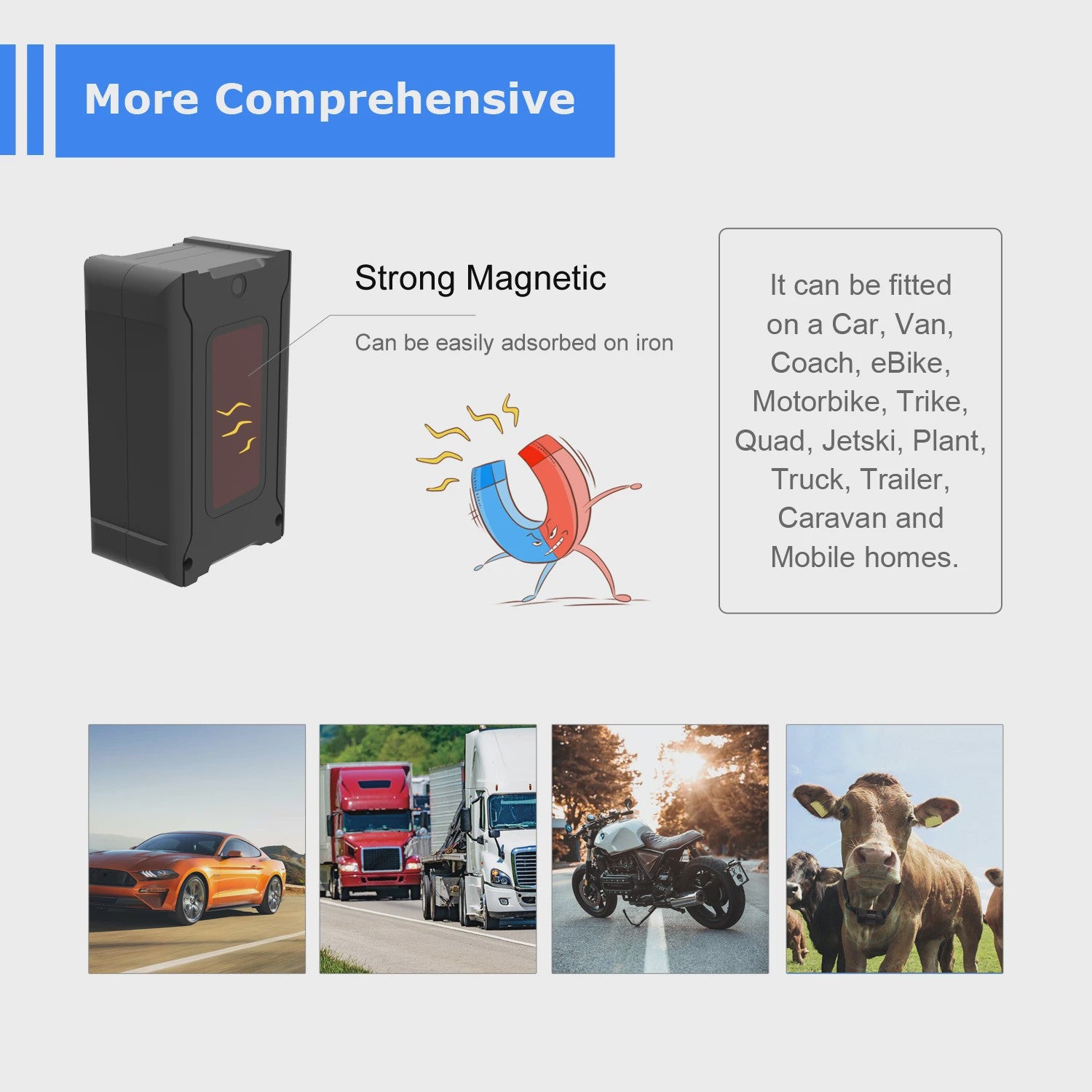 GPS Tracker Auto Anti-diefstal Real-time Locator met Geofence & Vibratie Alarm