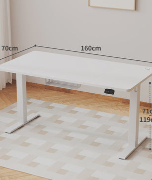 Devoko Elektrisch In hoogte Verstelbaar Bureau 160x70 cm - Stabiel en Ruim Werkstation