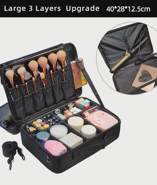 Professionele Make-up Tas Grote Capaciteit Oxford Stof Reistas voor Dames