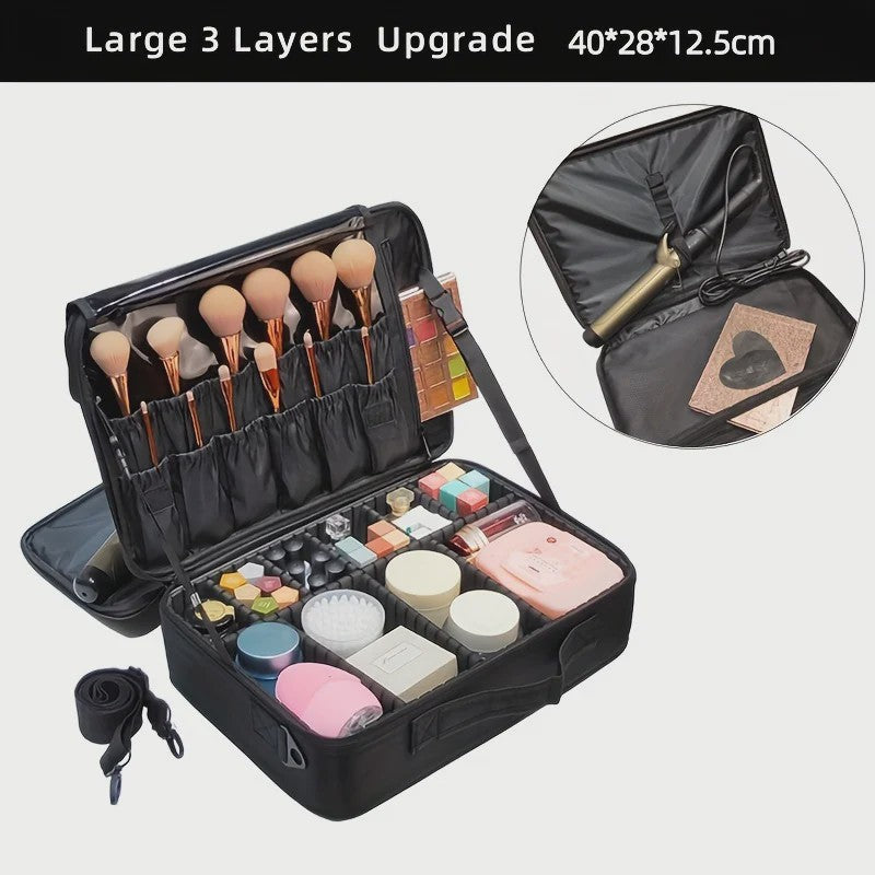 Professionele Make-up Tas Grote Capaciteit Oxford Stof Reistas voor Dames