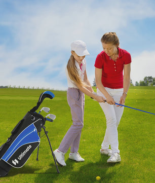 5-delige Kinder Golfset met Fairway Wood, IJzer 7, 9 & Putter - Voor Kinderen 8-10 Jaar