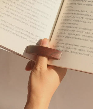 Houten Duim Boekenlegger - Eén Hand Lezen Boeksteun