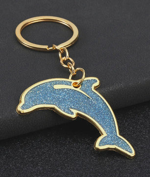Schattige Dolfijn Sleutelhanger voor Koppels - Zinklegering Cartoon Hanger - Uniek Cadeau & Souvenir