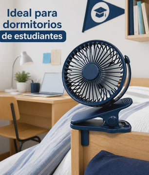 Mini Clip-On Ventilator USB Oplaadbaar - Draagbaar, Instelbaar & 3 Snelheden