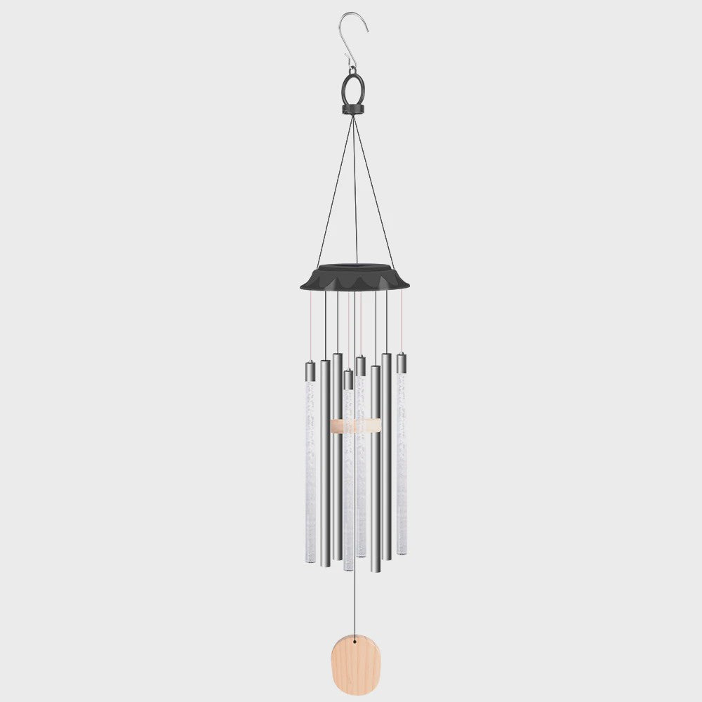 Zonne-energie LED Windgong met Kleurrijke Verlichting - Waterdicht Buiten Decoratie