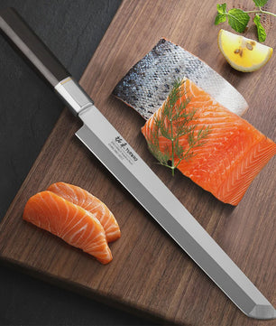 Turwho Japans Sashimi Mes 270mm - Professioneel Vis & Vlees Snijmes van X9Cr18Mov Staal