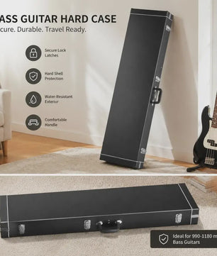 Robuuste Bass Gitaar Koffer - Hardcase 122cm met Slot
