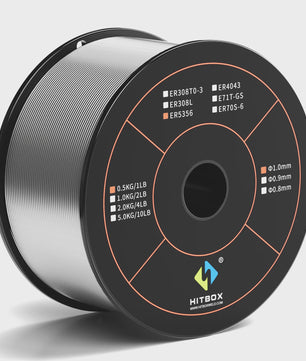 HITBOX Aluminium MIG Flux Cored Lasdraad 1.0mm - 0.5KG (ER5356-GS) voor Staal & IJzer