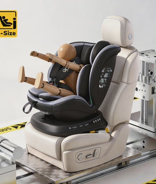 Reecle I-Size 360° Draaibaar Autostoeltje 40-150cm (0-12 Jaar) met ISOFIX