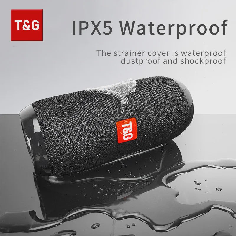 Draagbare Bluetooth Speaker T&G TG117 - Waterdicht, TWS Stereo Geluid & FM Radio