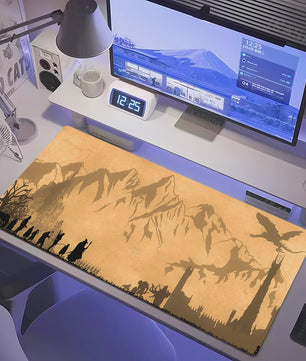 Grote Gaming Muismat XL - Lotrs Film Thema Deskmat voor PC & Bureau