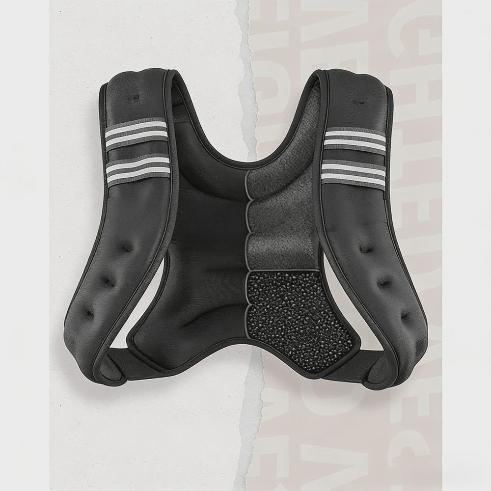 Verstelbaar Fitness Vest met Gewicht (5.4 kg) en Reflecterende Strepen - Ideaal voor Training, Yoga & Joggen