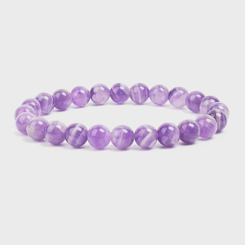 Natuurstenen Kralen Armband - Amethist, Aquamarijn, Jade & meer
