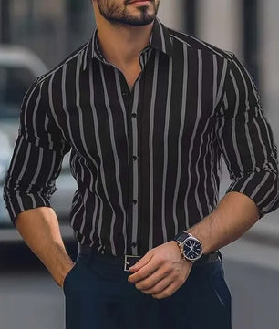 Herenshirt met Verticale Strepen - Stijlvol en Comfortabel Casual en Gekleed Shirt