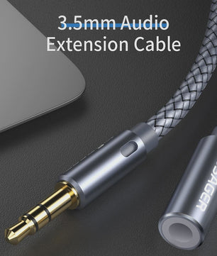Essager 3.5mm Audio Verlengkabel - Hoge Kwaliteit Aux Kabel voor Koptelefoon & Speaker