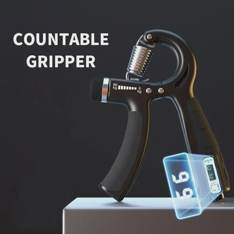 Verstelbare Hand Gripper met Teller - Krachtopbouw & Vinger Training
