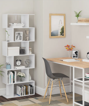 Moderne Boekenkast met 6 Kubussen - Stijlvolle Opbergoplossing voor Woonkamer, Slaapkamer of Kantoor