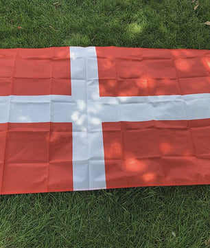Hoge Kwaliteit Deense Vlag 90x150cm - Polyester Vlag van Denemarken