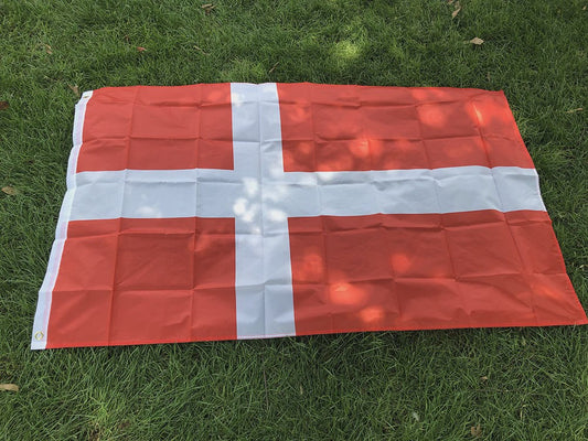 Hoge Kwaliteit Deense Vlag 90x150cm - Polyester Vlag van Denemarken