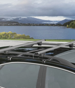 HOMCOM car roof bars lock luggage rack 2 Keys provided aluminum alloy x 5,5x7 c