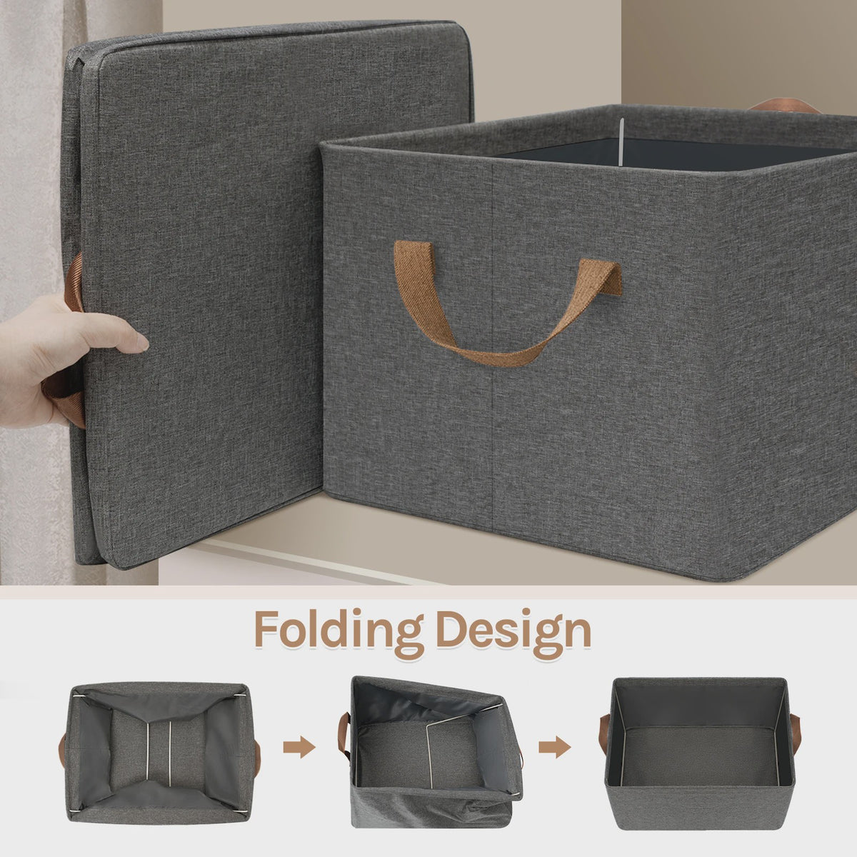 Opvouwbare Stoffen Opbergboxen (3/5/6 Stuks) - Organizer voor Kleding, Speelgoed & Kast