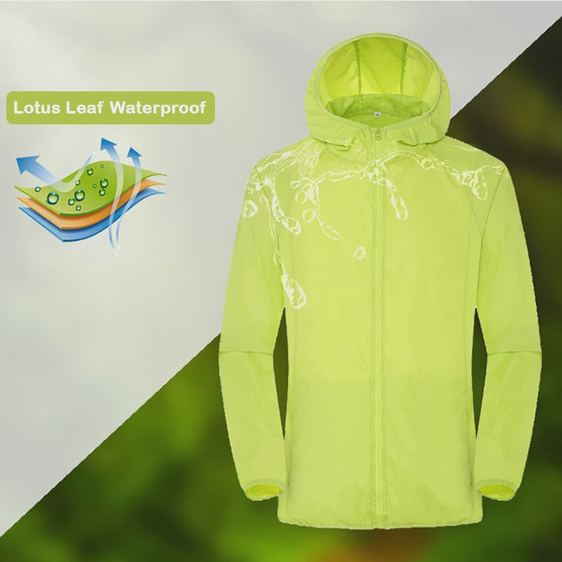 Unisex Waterdichte Outdoor Jas - Lichtgewicht Windjack met UV Bescherming