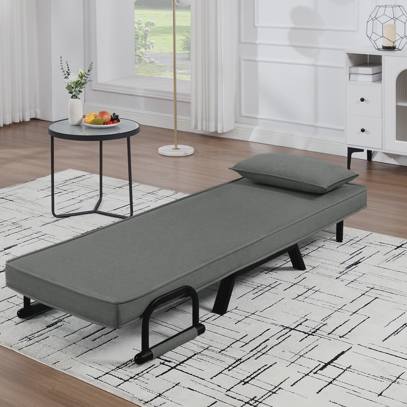 WOLTU Multifunctionele Sofa Bed: 3-in-1 Klapstoel, Gastenbed & Loungebank met Verstelbare Rugleuning